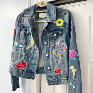 Embellished Blue Jean Jacket
